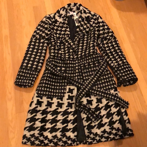 NWT Anthropologie Houndstooth Coat, XS, S, XL - Picture 7 of 9